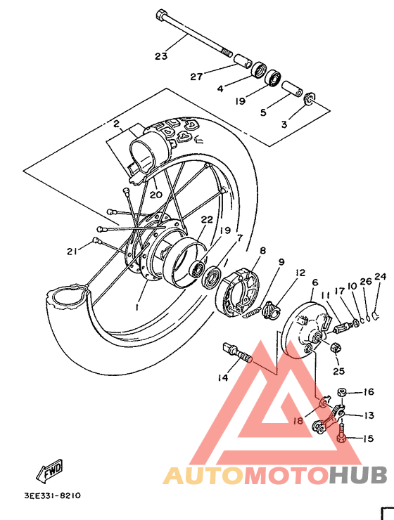 Переднее колесо