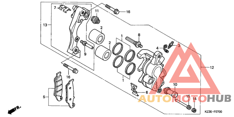 Передний суппорт