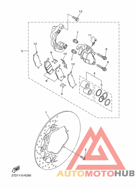Передний суппорт