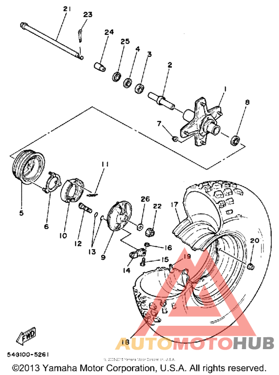 Переднее колесо