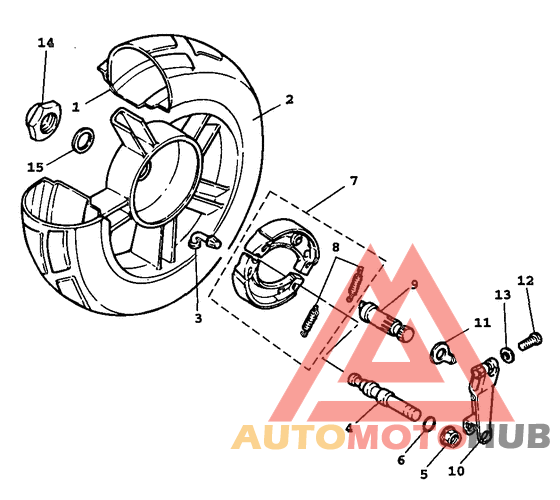 Переднее колесо