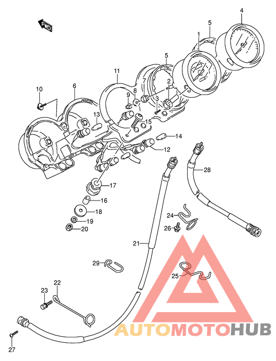 Спидометр-тахометр