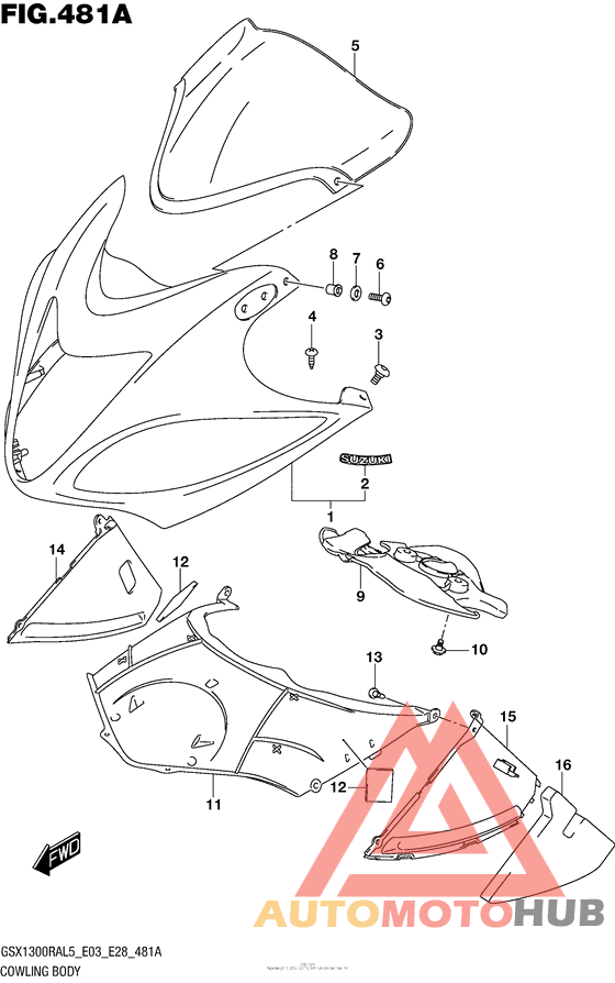 Cowling Body (Gsx1300Ral5 E03)