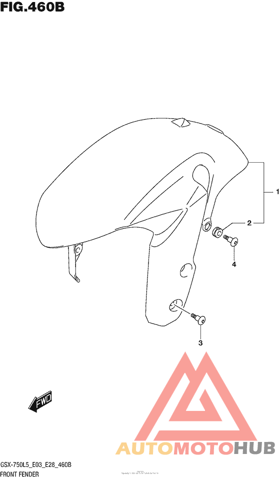 Front Fender (Gsx-R750L5 E28)