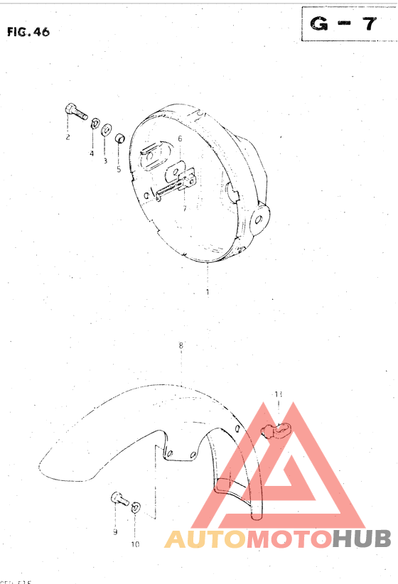 Headlamp housing - front fender