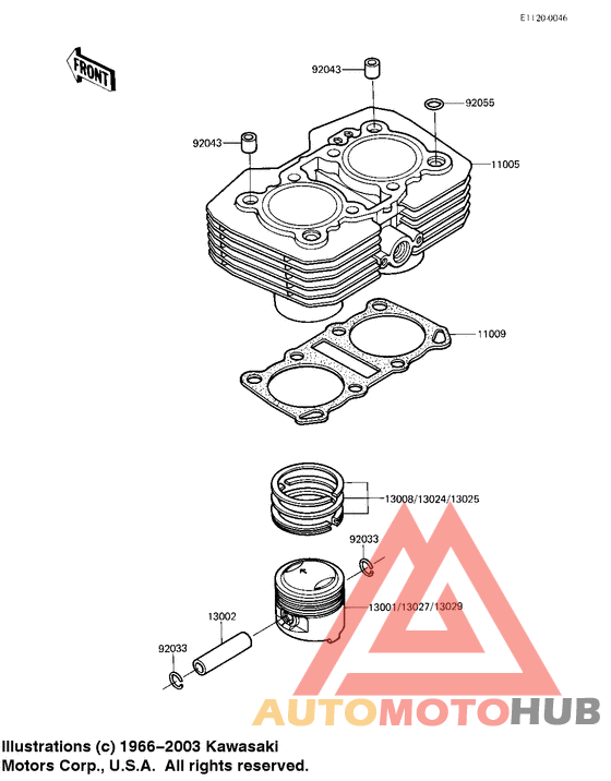 Cylinder/pistons