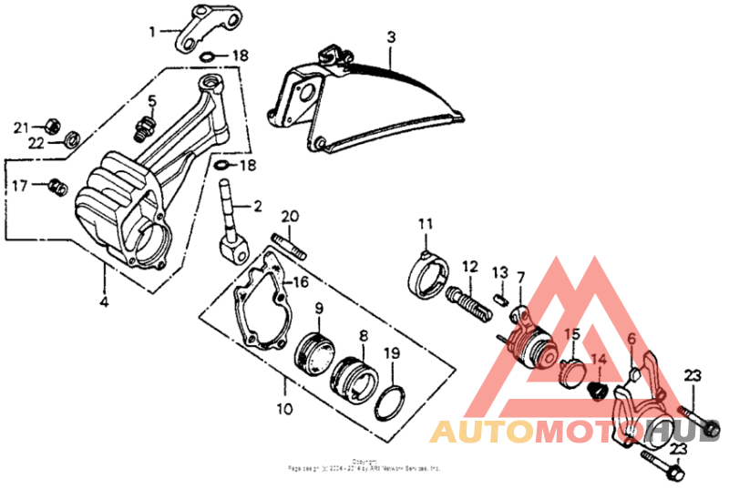 Front brake caliper 76,78