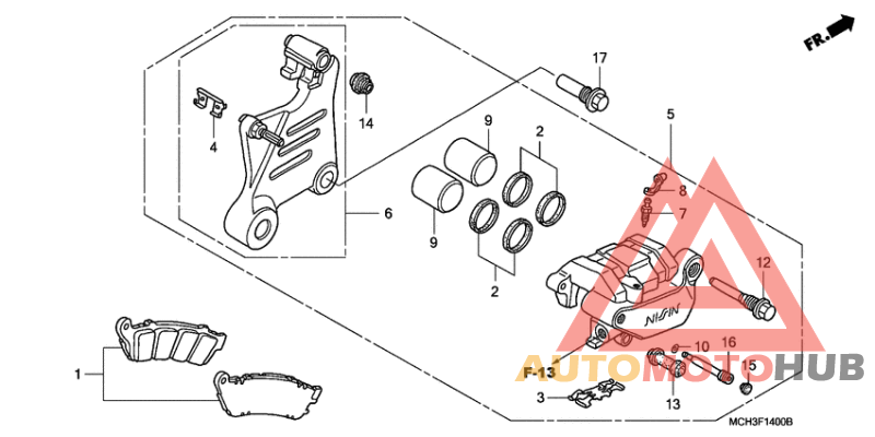 Задний суппорт