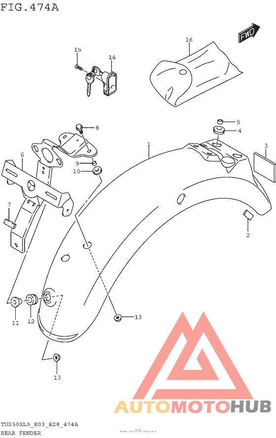 Задний бампер