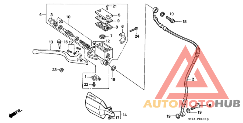 Fr. brake master cylinder