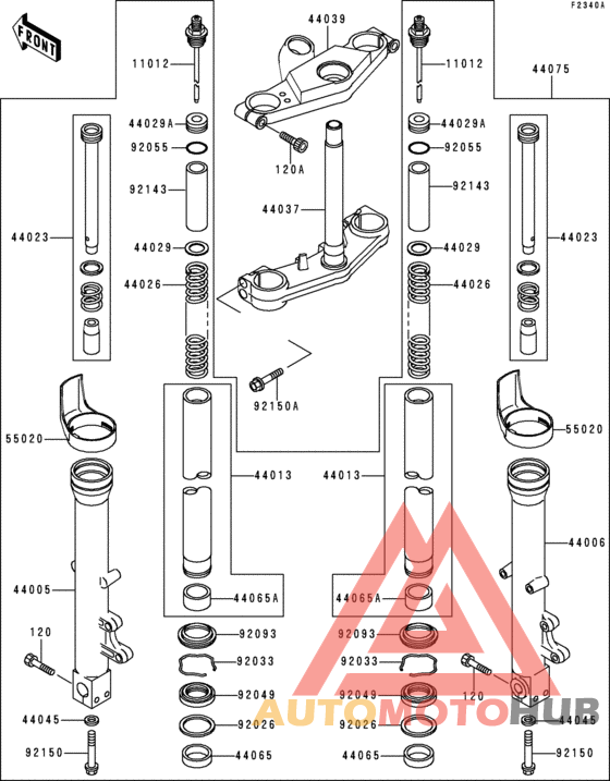 Front fork(zx600-e6)