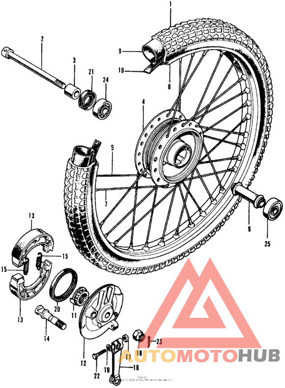 Переднее колесо