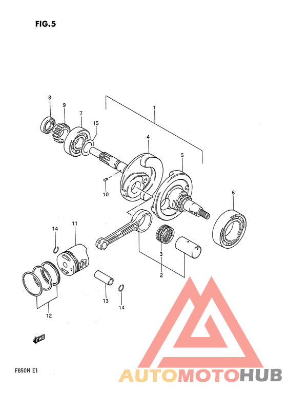 Вал коленчатый