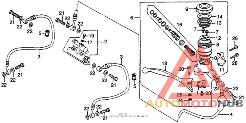Front master cylinder 78
