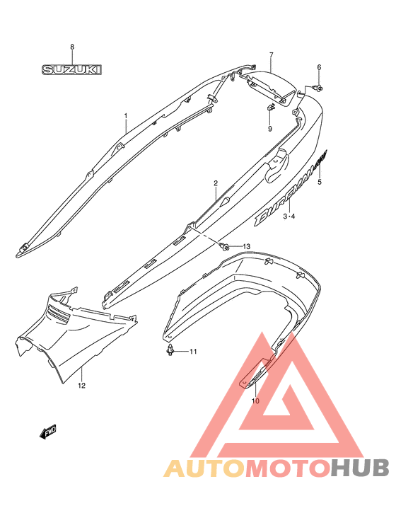 Обтекатель задний
