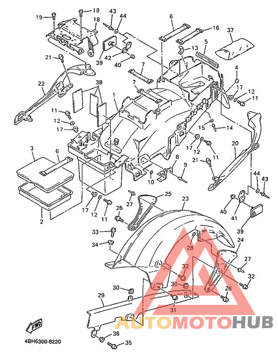 Задний бампер