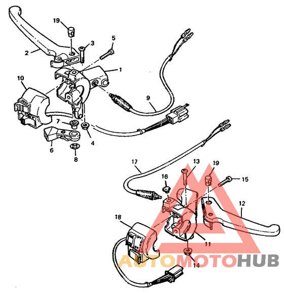 Handle switch. lever