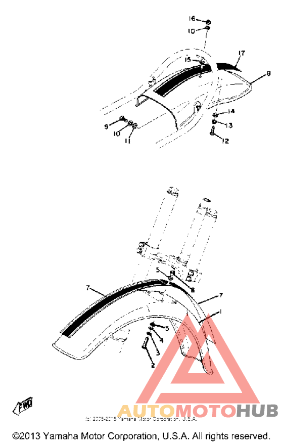 Front fender - rear fender