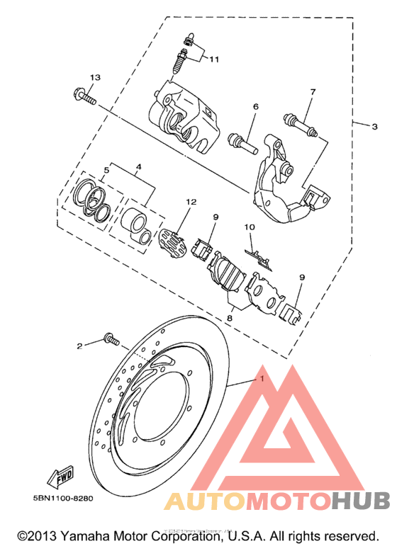 Передний суппорт