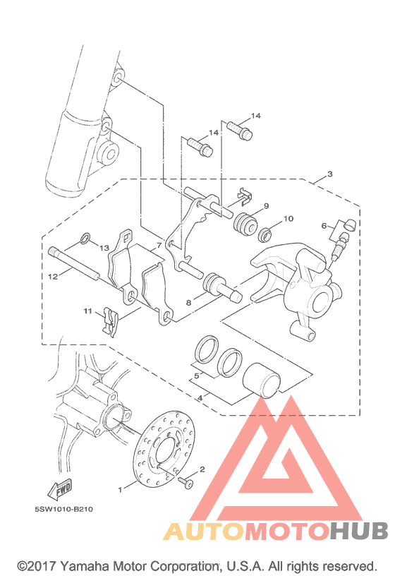 Передний суппорт