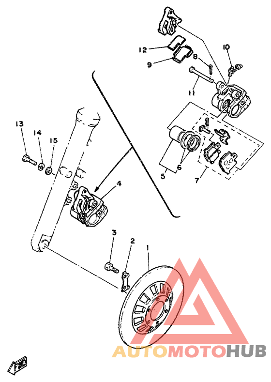 Передний суппорт