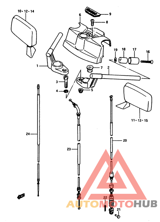 Handlebar (gsx1100ese/efe/esf/eff/esg/efg,gs1150esf/eff/efg