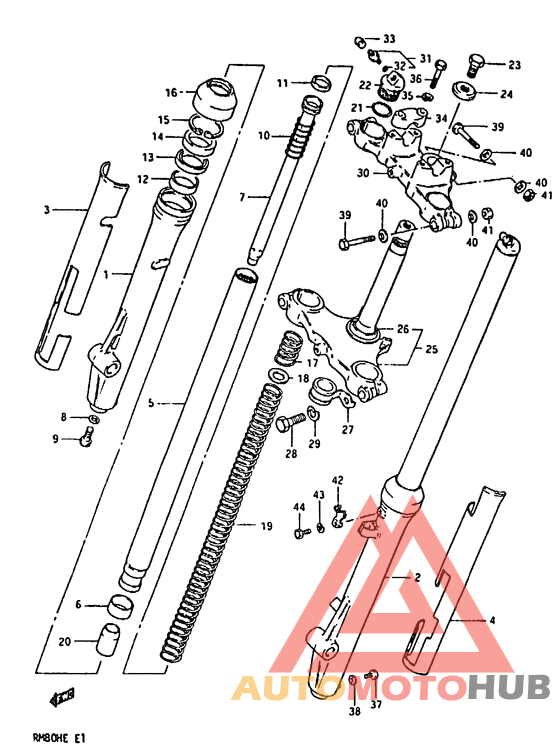 Вилка передней оси