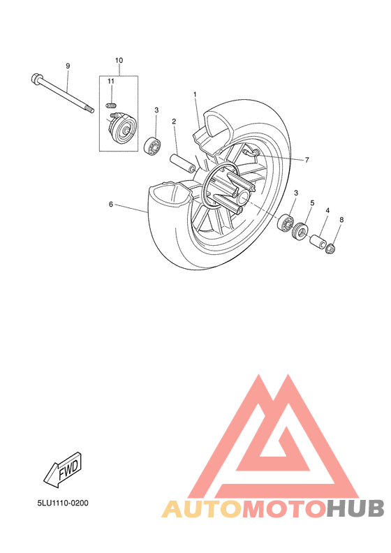 Переднее колесо