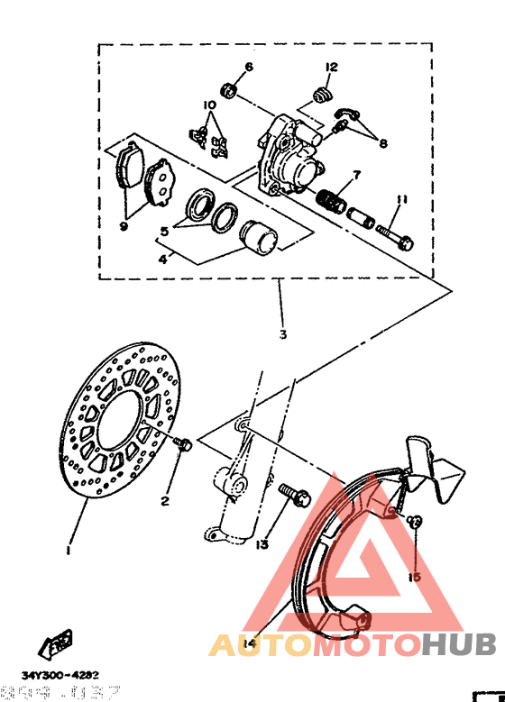Front brake. caliper
