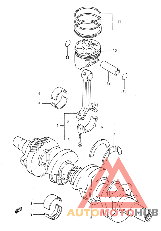 Вал коленчатый