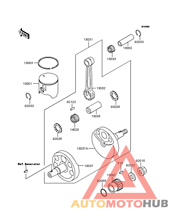 Crankshaft/piston