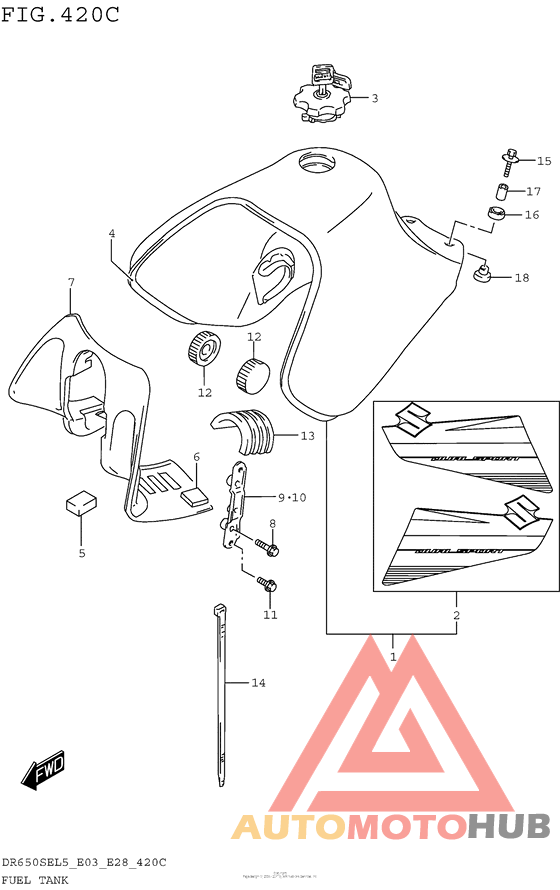 Fuel Tank (Dr650Sel5 E33)