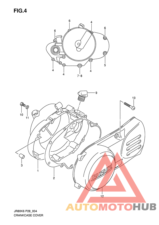 Crankcase cover ass`y  (v