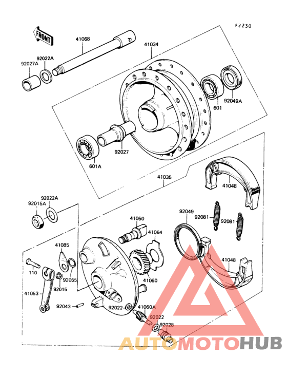 Переднее колесо