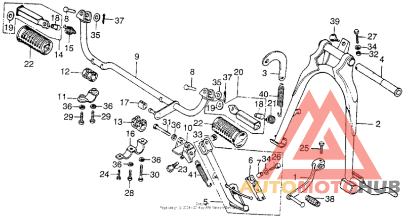 Change pedal + main stand