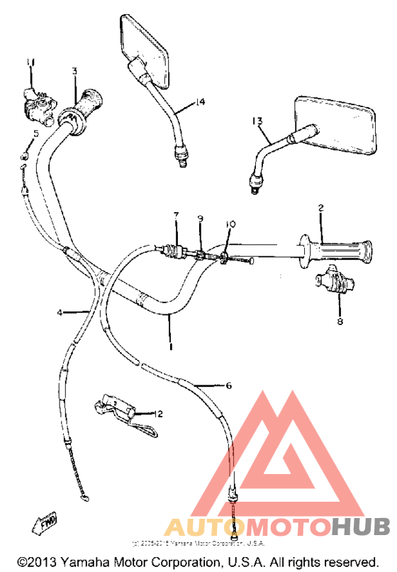 Handlebar-cable