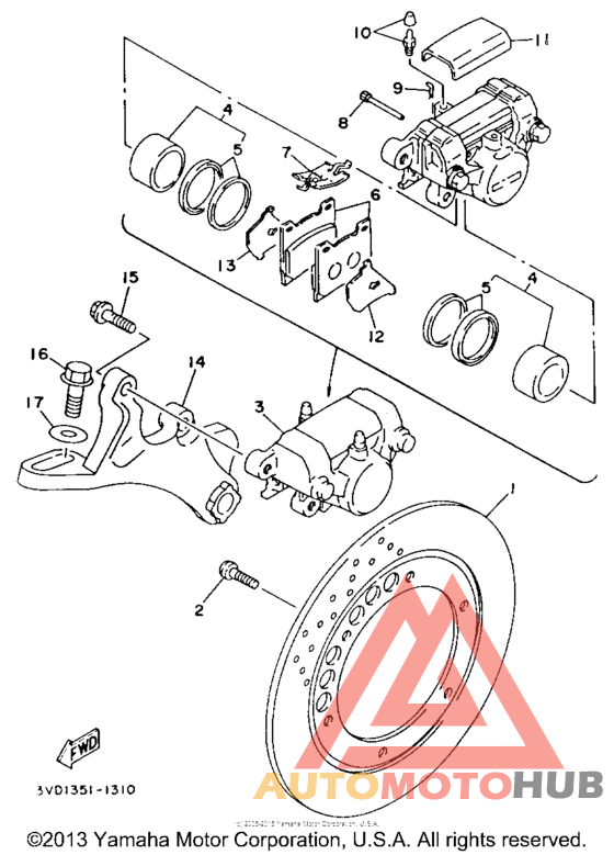 Задний суппорт