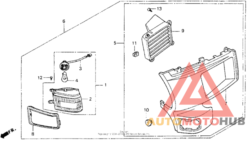 L. side under cowl set 92