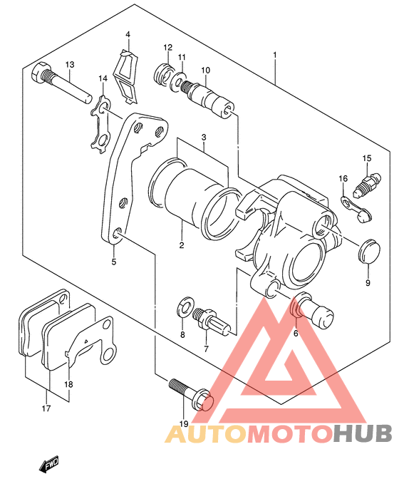 Передний суппорт