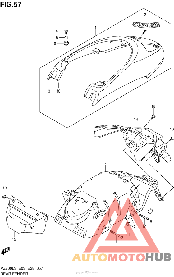 Задний бампер