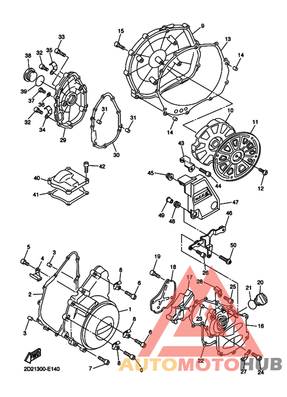 Crankcase cover ass`y  (v
