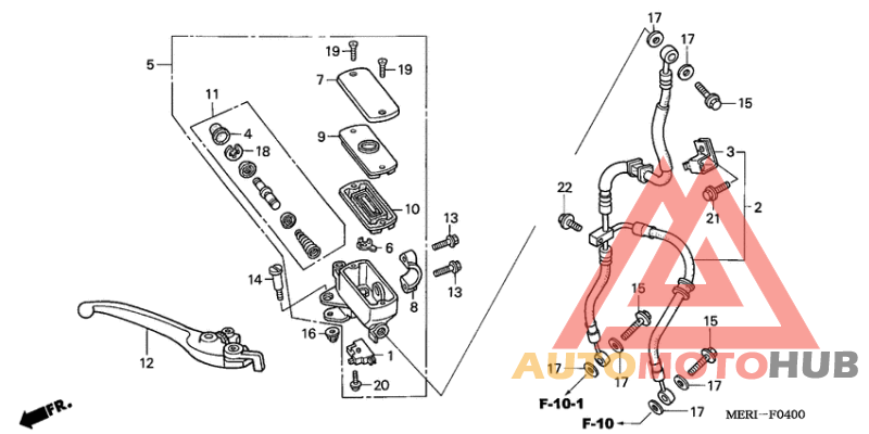 Fr. brake master cylinder
