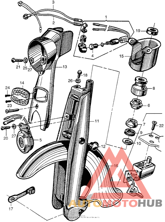 Front fork + front fender