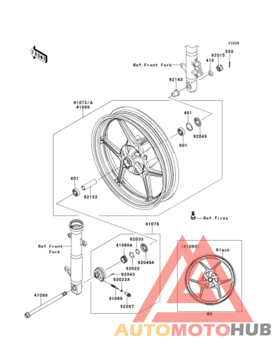 Переднее колесо