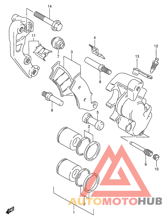Передний суппорт