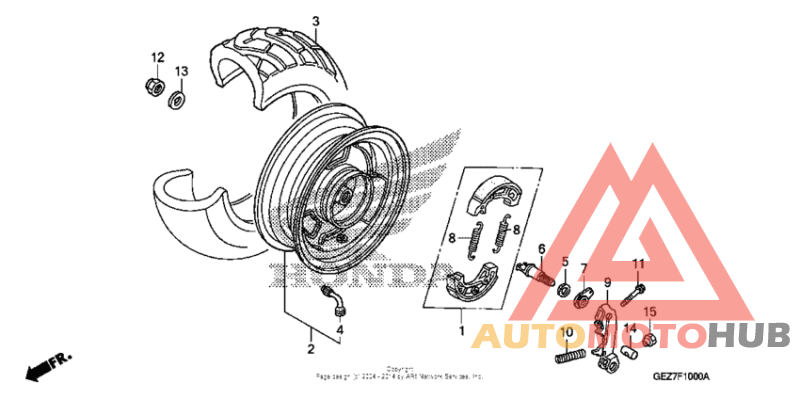 Переднее колесо