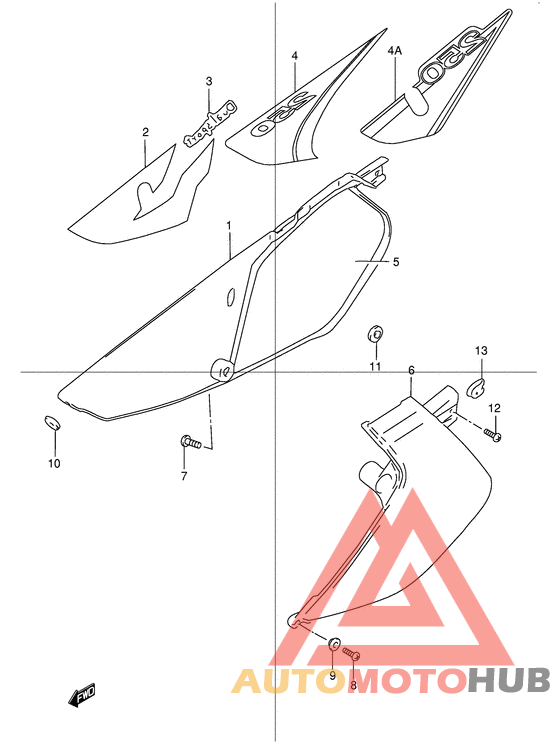 Обтекатель задний