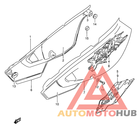 Обтекатель задний