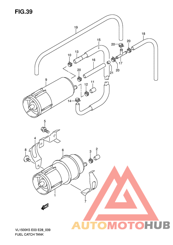 Fuel catch tank