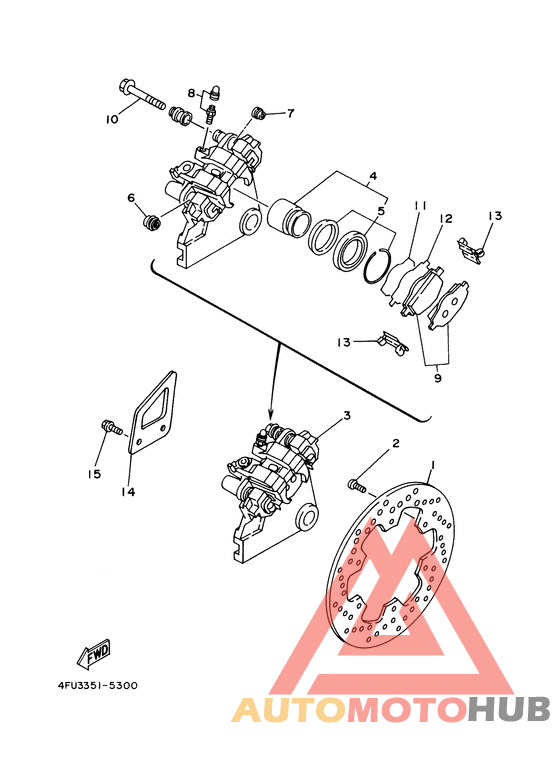Задний суппорт